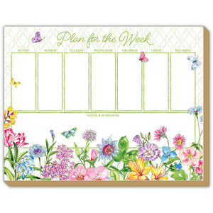 Planner-Handpainted Garden Floral with Butterflies