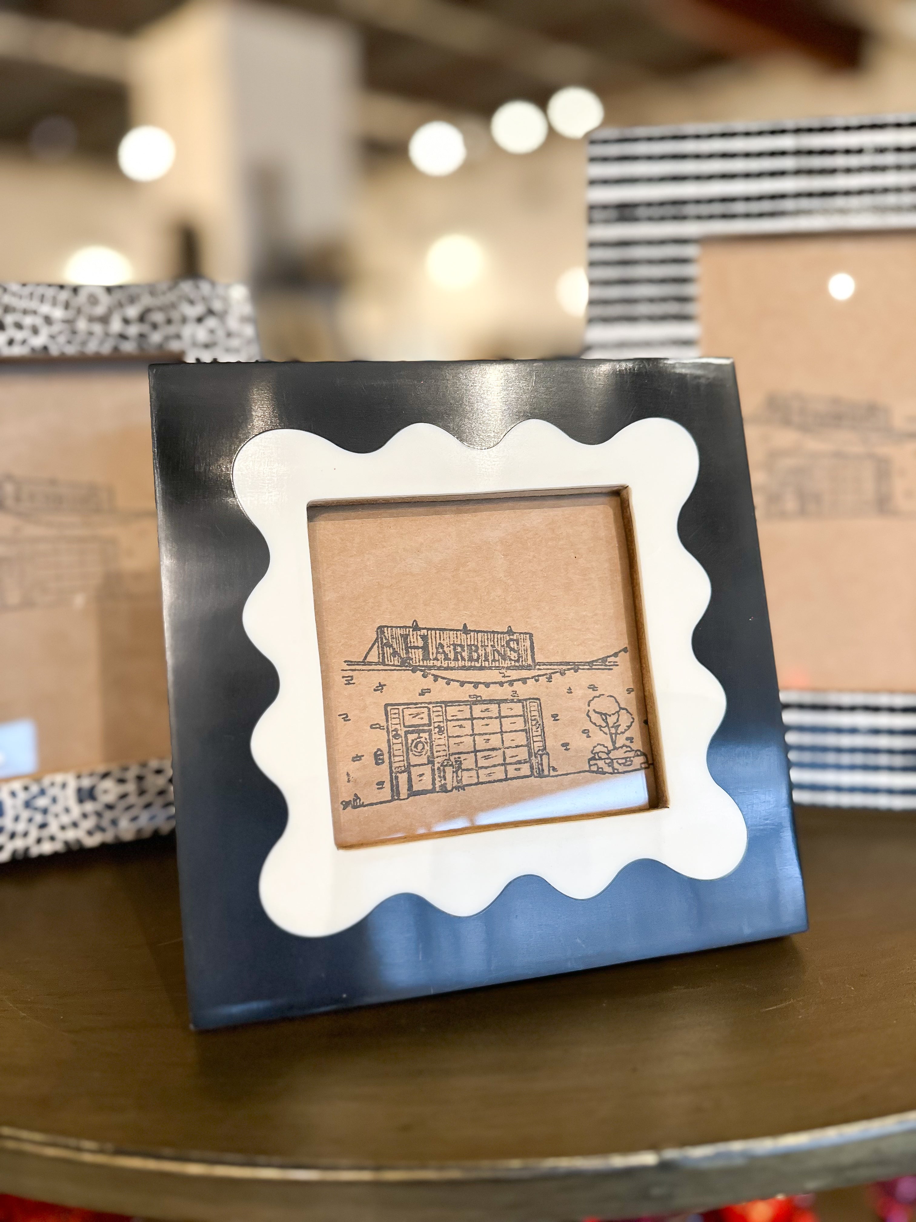 Squiggle Square Resin Photo Frame