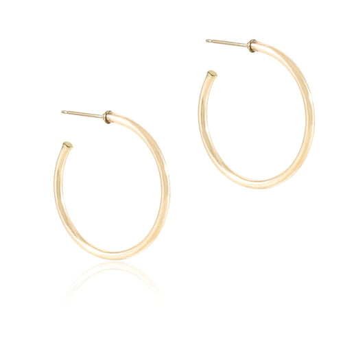Round Gold Hoop Earrings