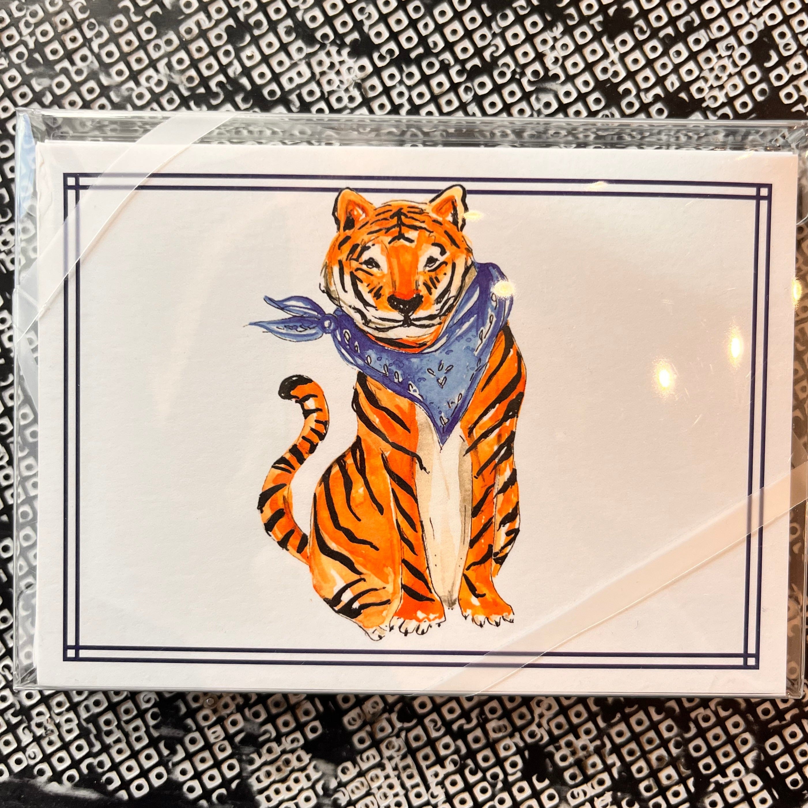 Orange & Blue Tiger Petite Notes