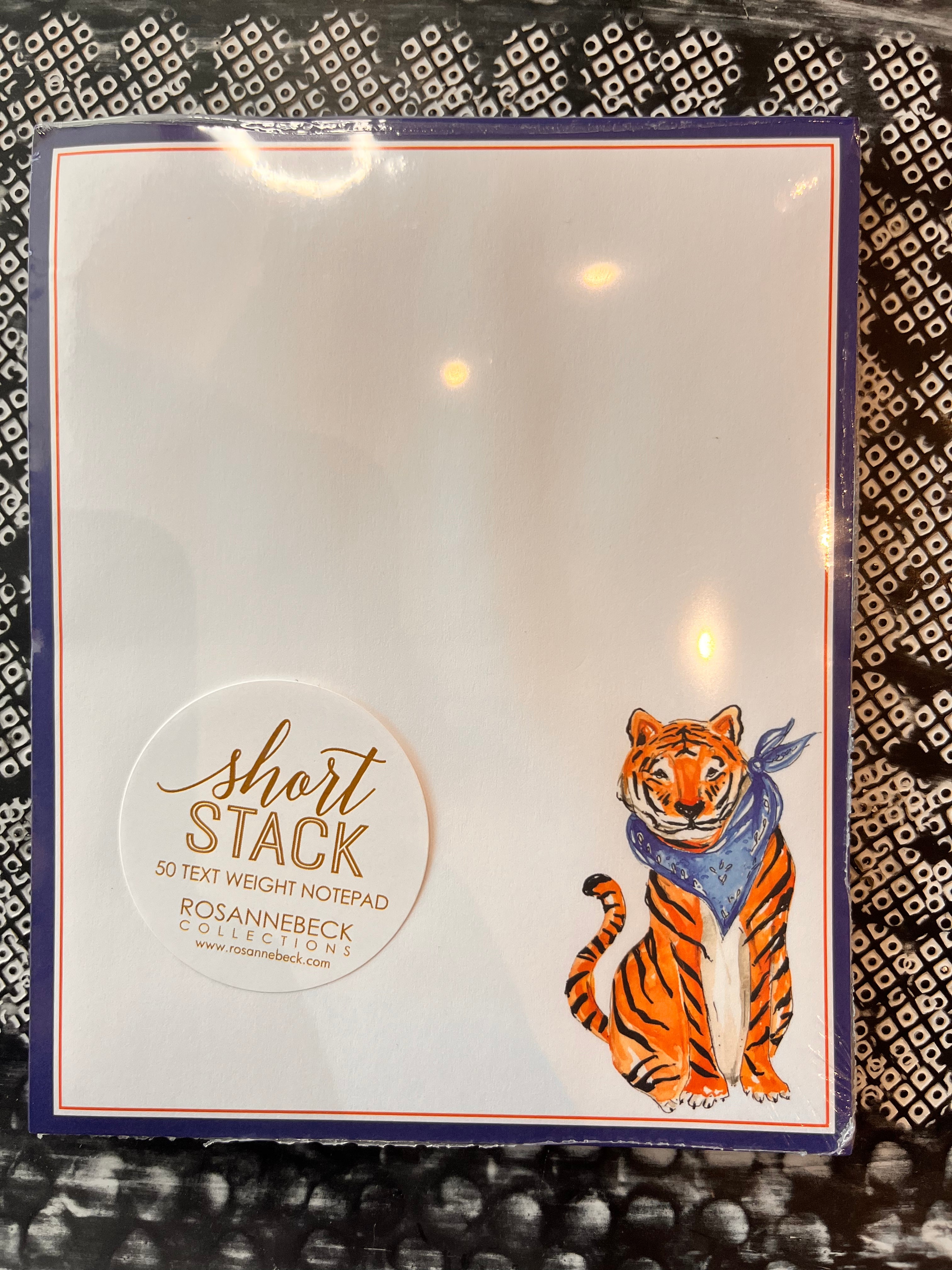 Orange & Blue Tiger Short Stack Pad