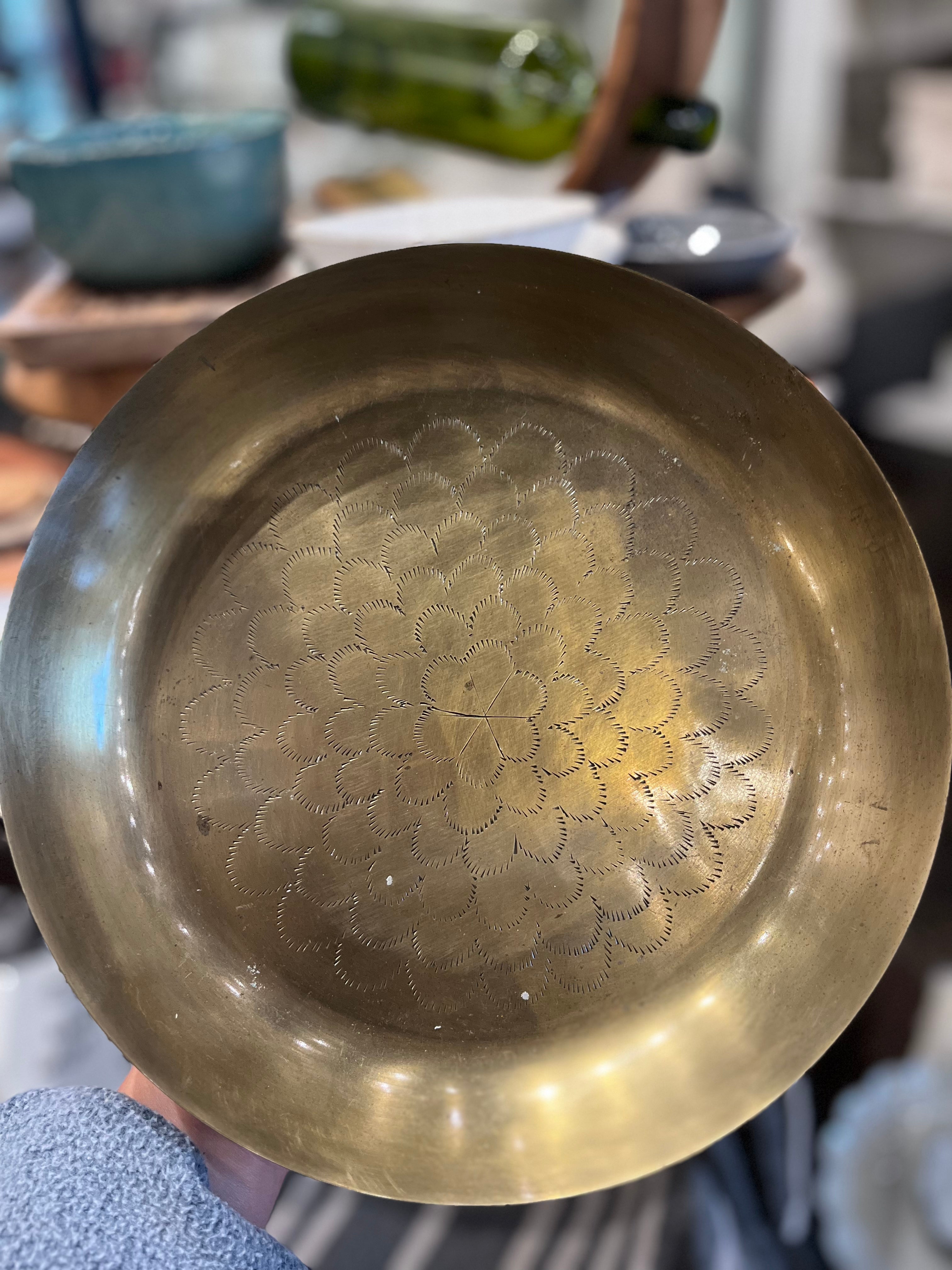 Brass Flat Bowl