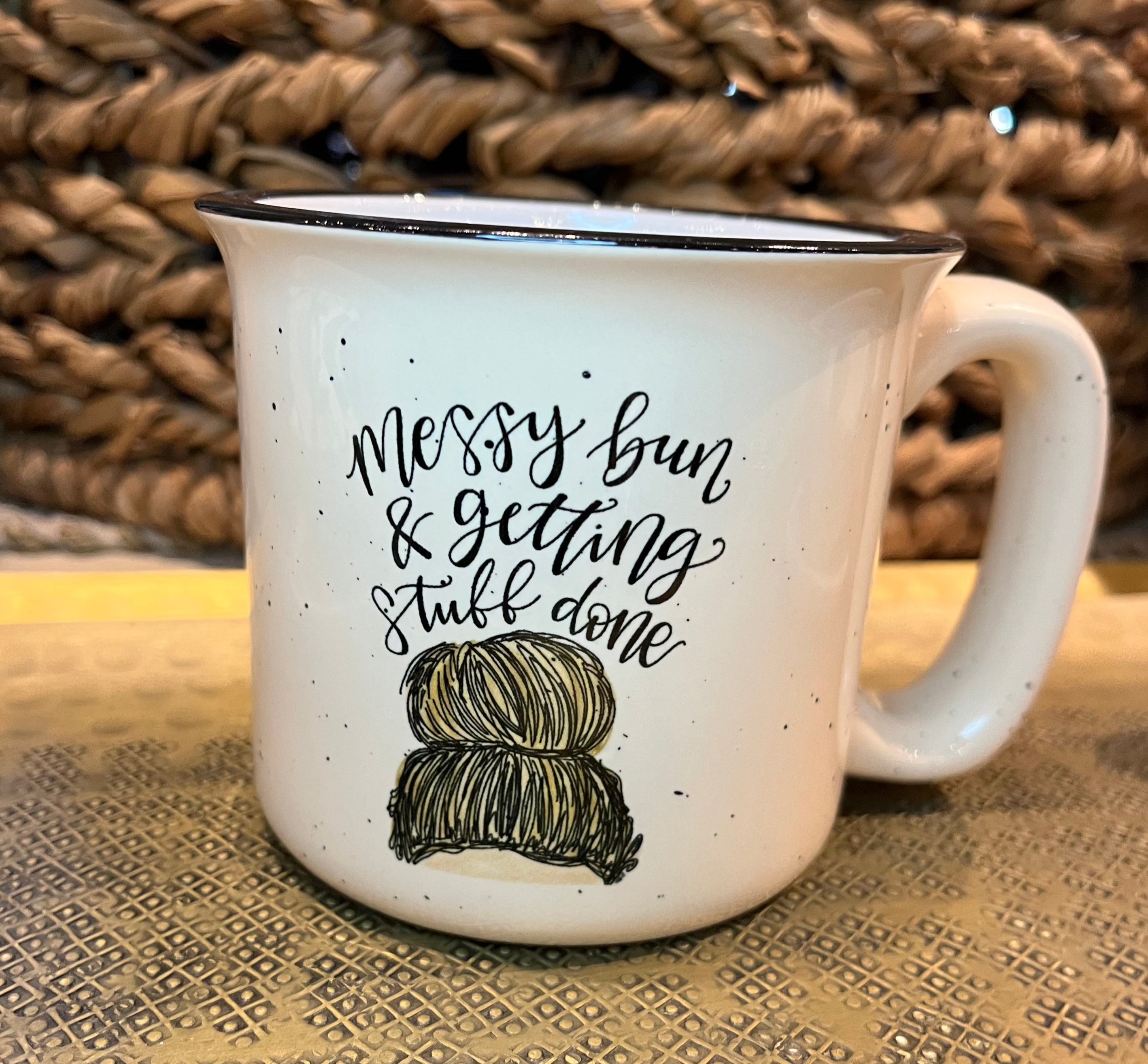 Messy Bun Camp Mug