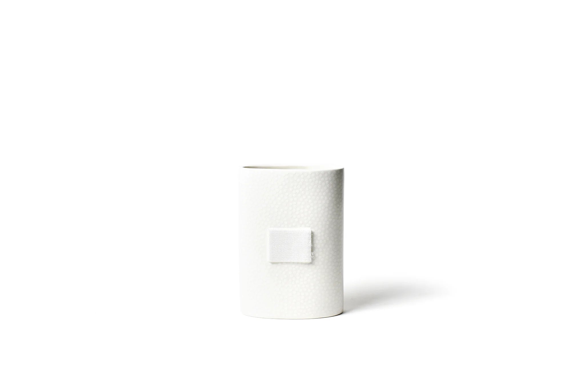 Happy Everything White Small Dot Mini Oval Vase