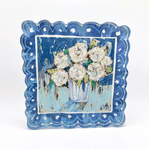 Blue Hydrangea Acrylic Block