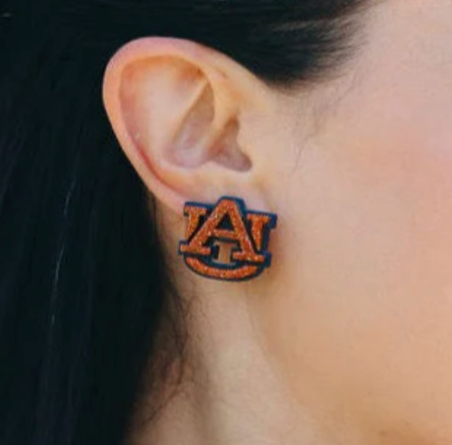 Auburn AU Stud Earrings