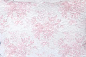 Rose Toile Pink Pillow