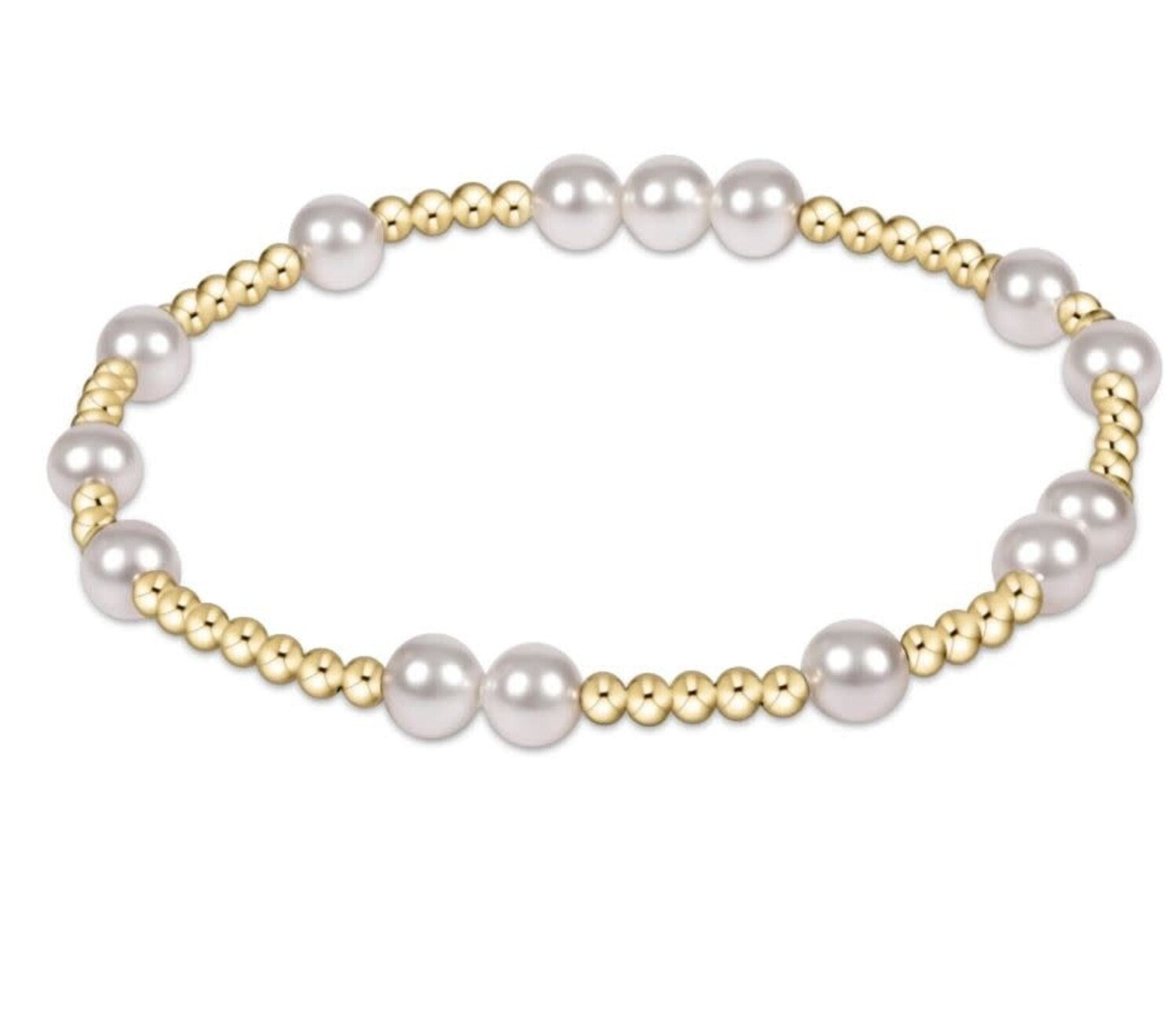 Hope Unwritten Gold Bead & Pearl Bracelet