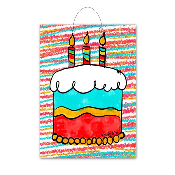 Birthday Cupcake Door Hanger