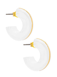 Resin & Gold Hoop Collection