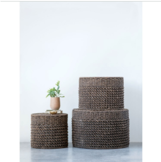 Woven Water Hyacinth Tables