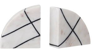Marble Bookends Set