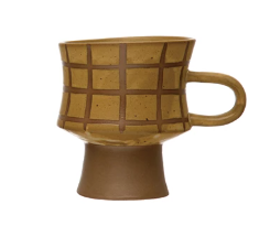 Stoneware Footed Mug