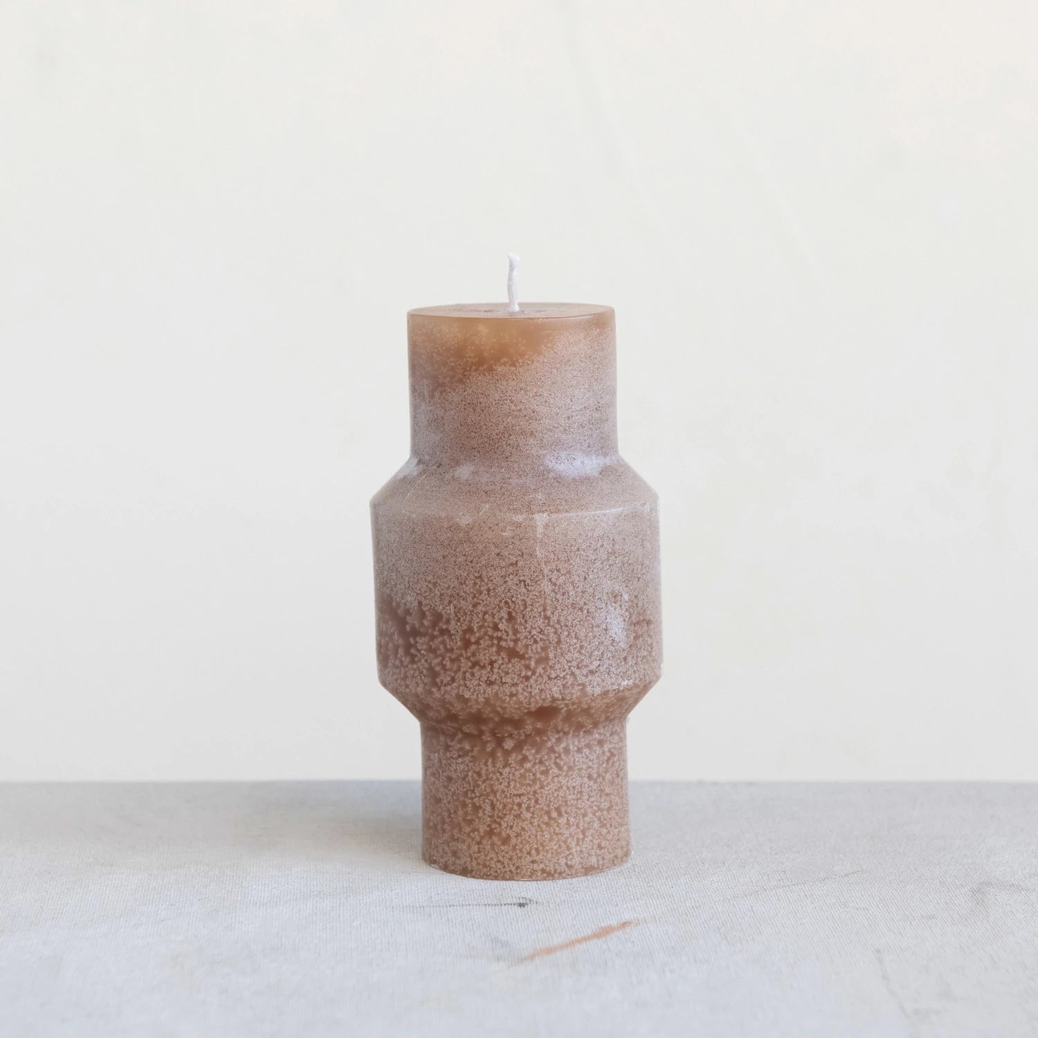 Totem Pillar Candle-Cappuccino