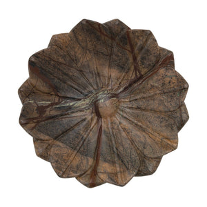 Carved Marble Flower Dish